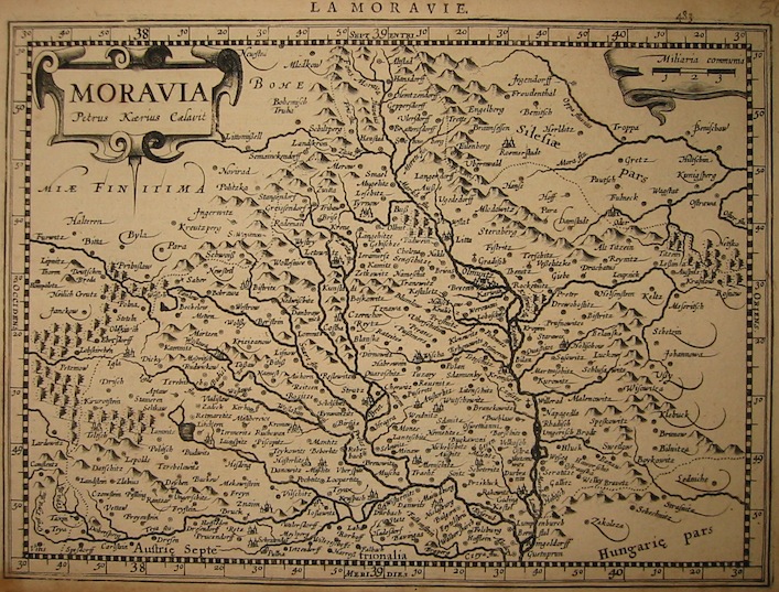 Mercator Gerard - Hondius Jodocus Moravia 1630 Amsterdam 